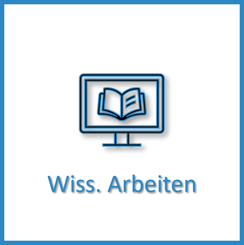 Grafik mit Verlinkung zum Selbstlernkurs "wissenschaftliches Arbeiten"